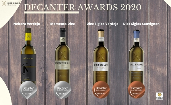 Los vinos verdejo de Diez Siglos ganadores de 4 premios Decanter 2020