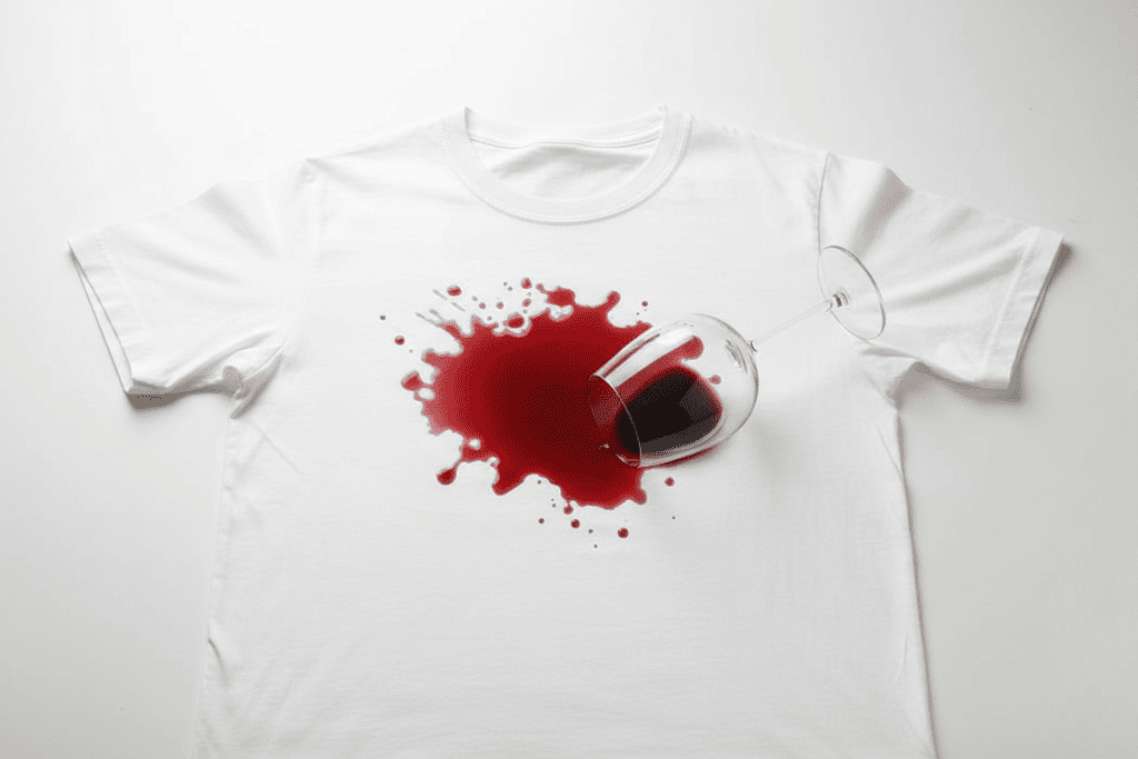 como quitar manchas de vino en ropa blanca