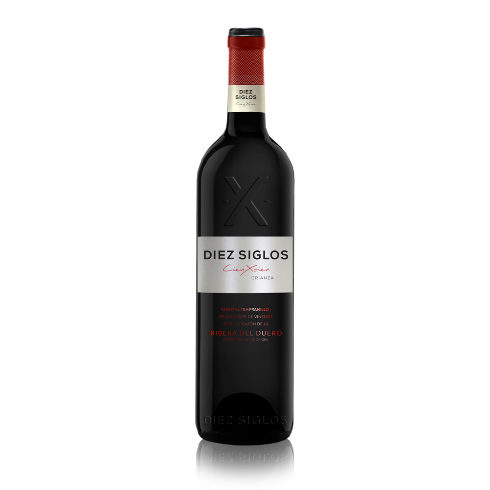 Diez Siglos Crianza, vino tinto Tempranillo D.O. Ribera del Duero